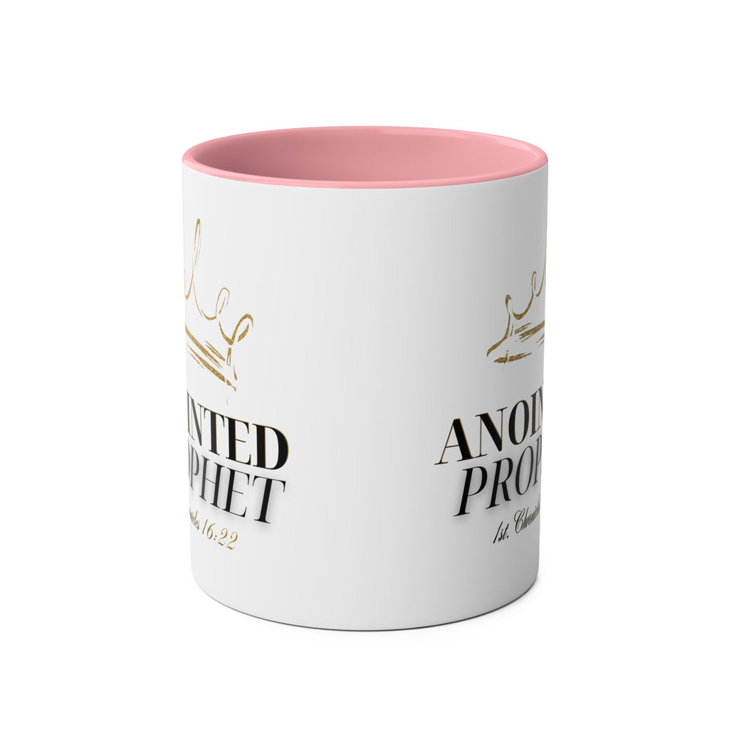 Anointed Prophet Ceramic Mug — Two-Tone 11oz Inspirational Coffee Cup