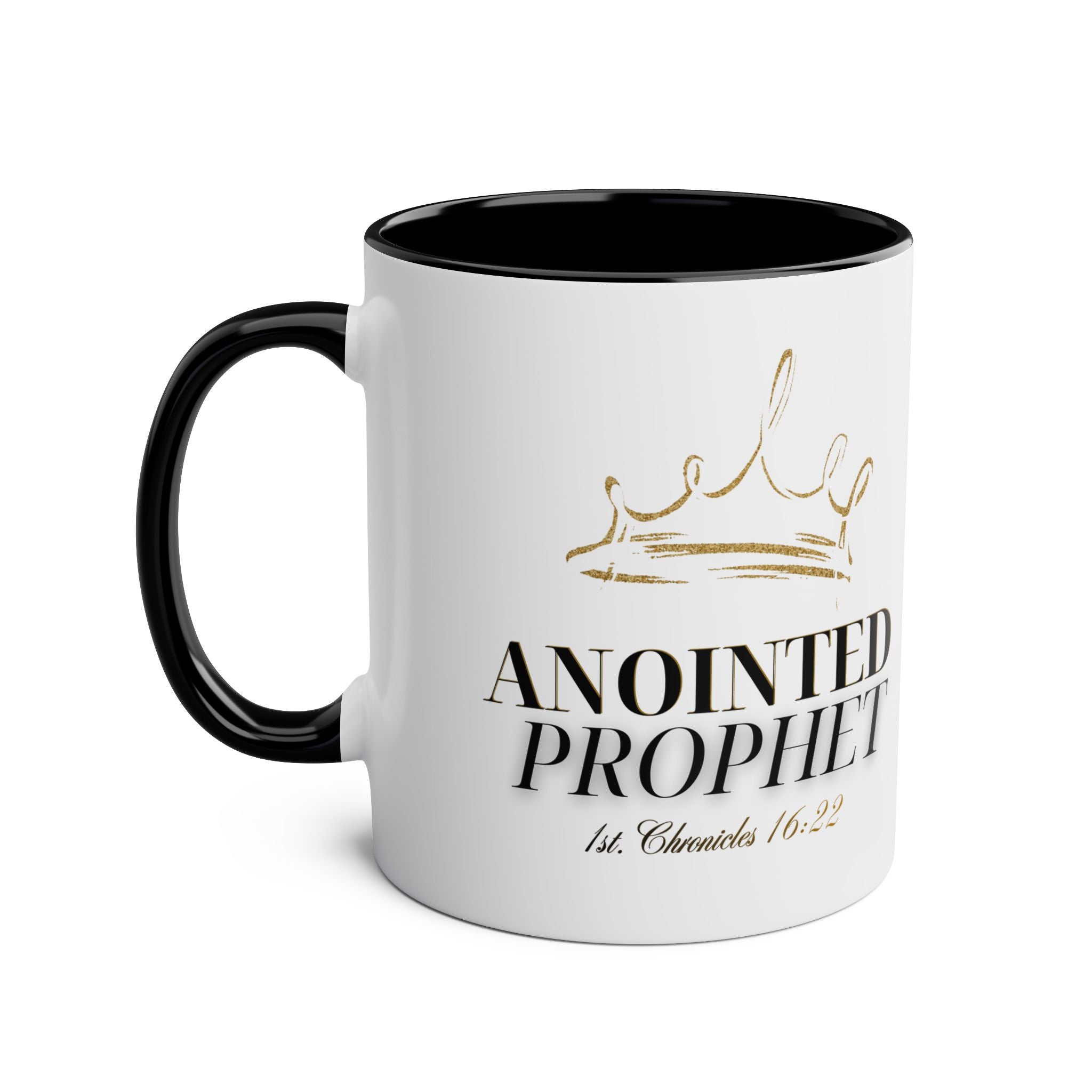 Anointed Prophet Ceramic Mug — Two-Tone 11oz Inspirational Coffee Cup
