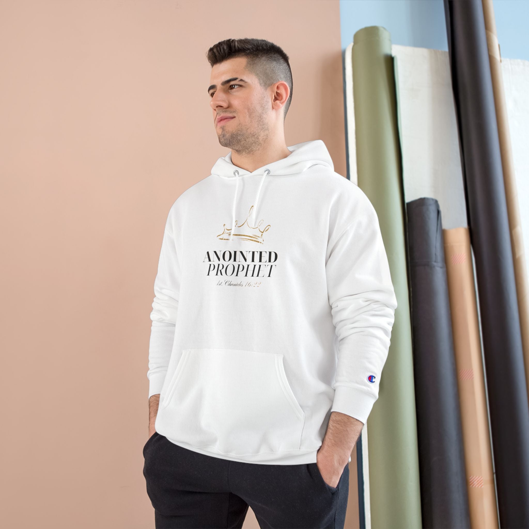 Anointed Prophet Hoodie — Faith Streetwear (1 Chronicles 16:22)