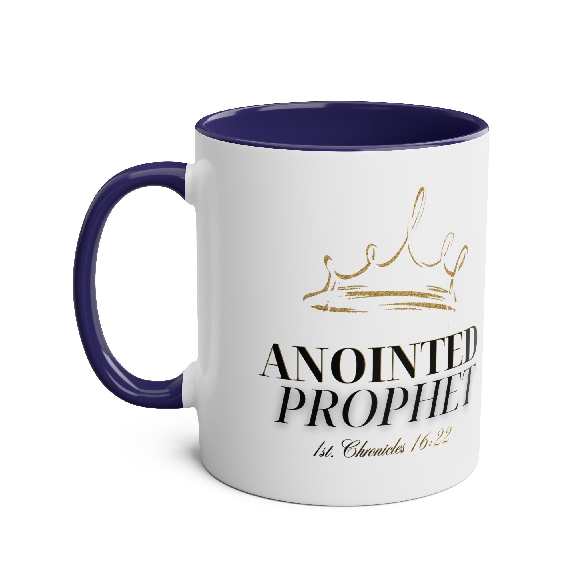 Anointed Prophet Ceramic Mug — Two-Tone 11oz Inspirational Coffee Cup