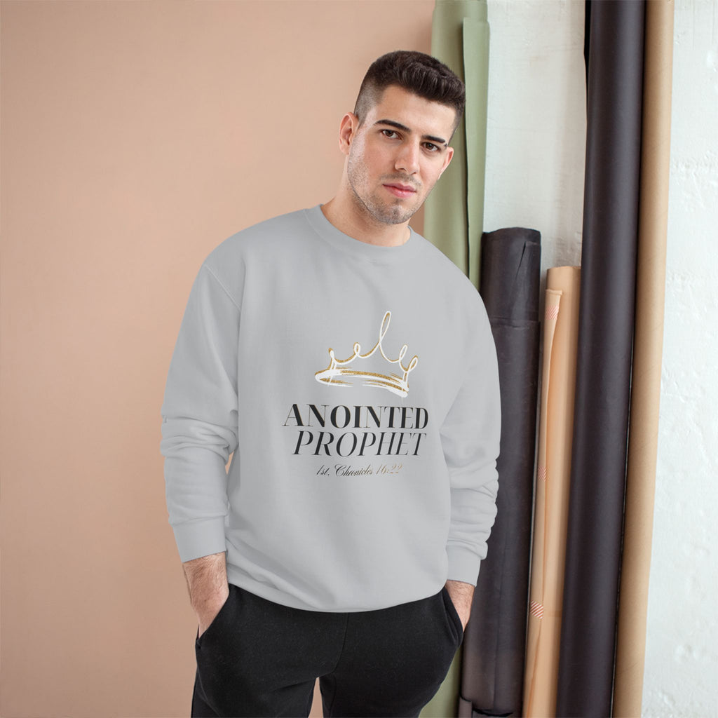 Anointed Prophet Sweatshirt — Christian Crown Graphic Champion Crewneck