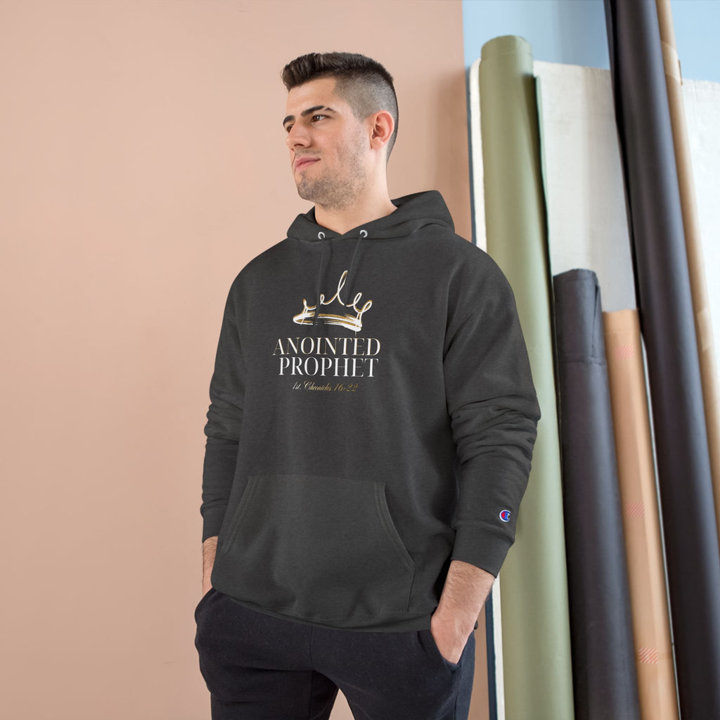 Anointed Prophet Hoodie — Christian Faith Streetwear (1 Chronicles 16:22)