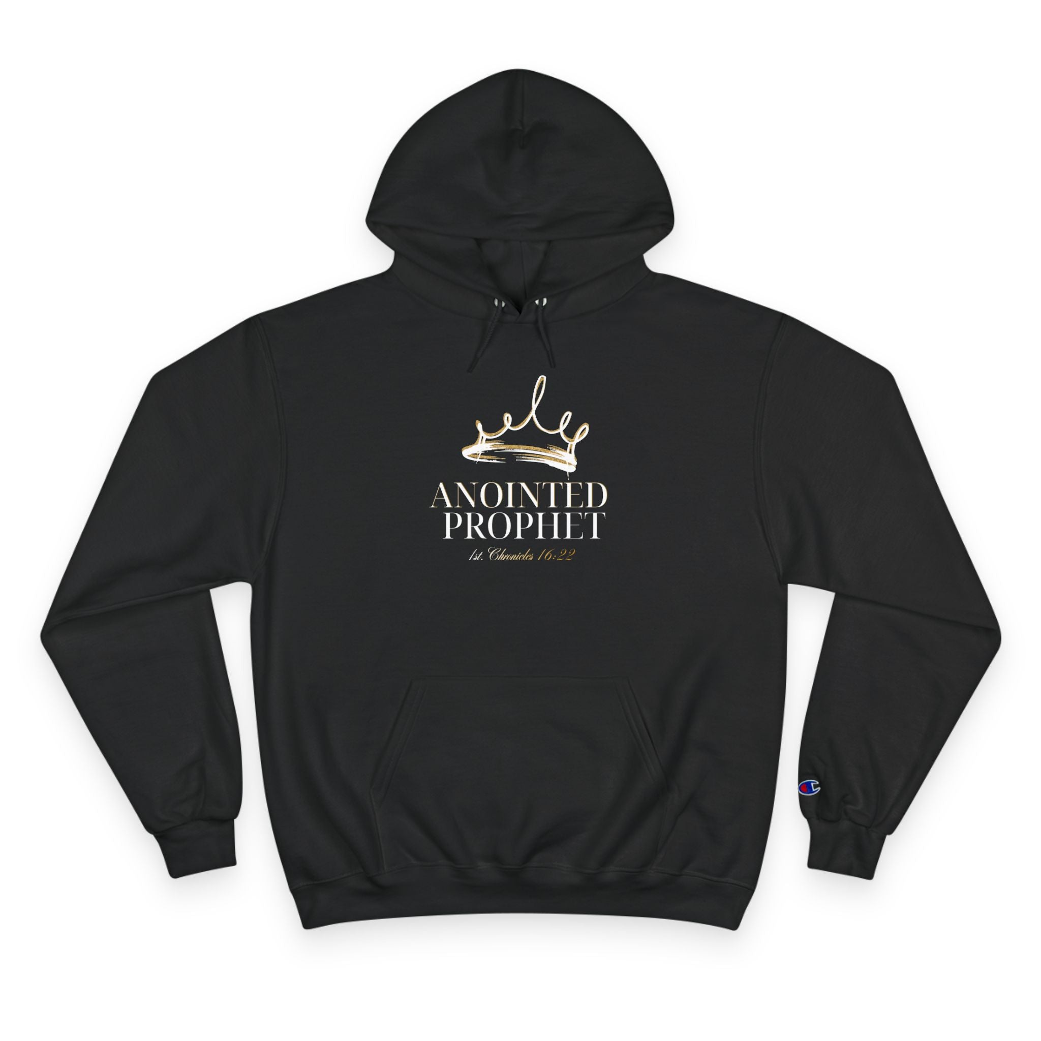 Anointed Prophet Hoodie — Christian Faith Streetwear (1 Chronicles 16:22)