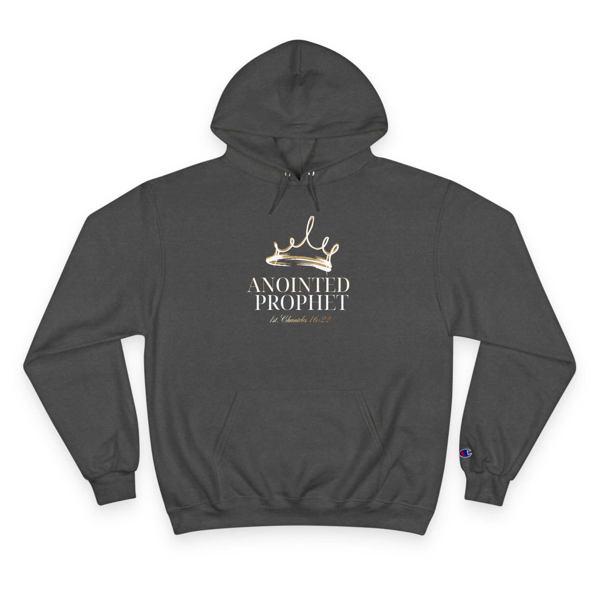Anointed Prophet Hoodie — Christian Faith Streetwear (1 Chronicles 16:22)