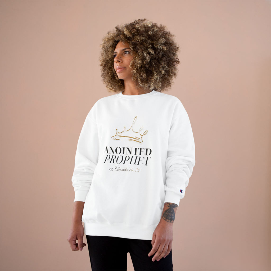 Anointed Prophet Sweatshirt — Christian Crown Graphic Champion Crewneck