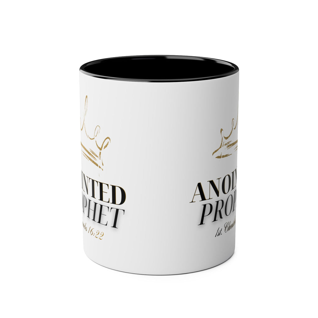 Anointed Prophet Ceramic Mug — Two-Tone 11oz Inspirational Coffee Cup