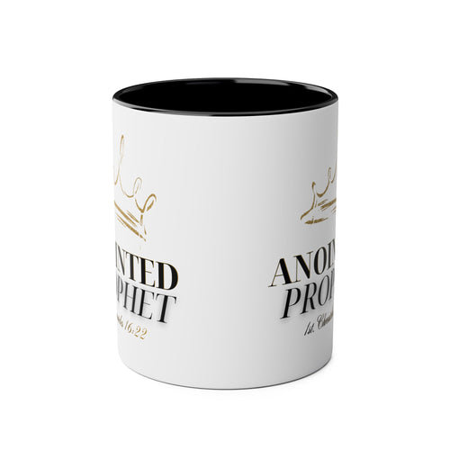 Anointed Prophet Ceramic Mug — Two-Tone 11oz Inspirational Coffee Cup